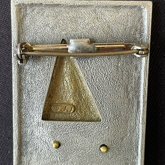 Vintage Sailboat Brooch made of Pewter. - Picture 4 of 4